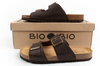 Pantofi sport Bio Bio pentru bărbați, Șlapi conturați, Piele naturală, Maro