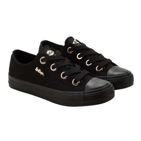 Teniși Lee Cooper pentru femei - Teniși eleganți din material textil negru