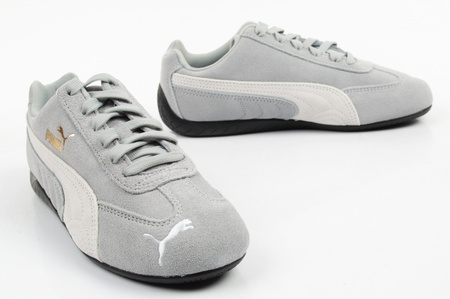 Teniși Puma Speedcat OG Jr. pentru copii, din piele întoarsă gri la modă