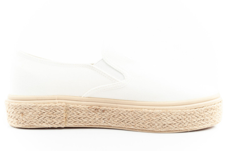 Teniși Lee Cooper Espadrile pentru femei, Alb la modă, Slip-On