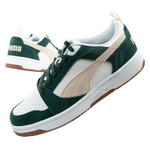 Pantofi sport Puma Rebound v6 pentru bărbați, la modă, confortabili, albi, verzi