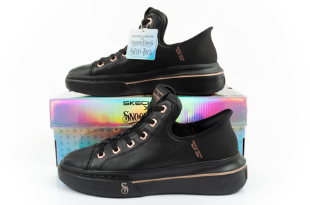 Pantofi sport de damă Skechers SLIP-INS [186001/BBK] Snoop Dogg, negru.