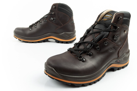 Ghete de drumeție din piele impermeabile Grisport Marrone pentru bărbați