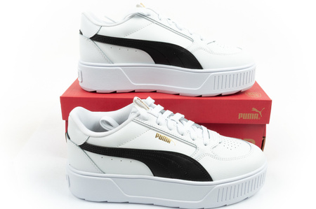 Pantofi sport Puma pentru femei Karmen Rebelle cu platformă, piele albă, la modă