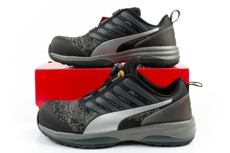 Pantofi de lucru Puma Charge Black Disc Low S1P ESD HRO SRC, Negri BOA