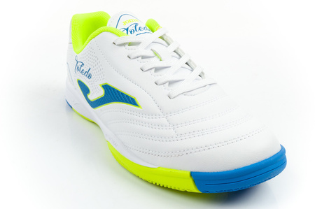 Ghete de fotbal de sală Joma Toledo JR 2602 pentru copii, albe