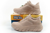 Pantofi sport confortabili Skechers Bobs B Flex SLIP-INS bej pentru femei