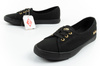 Teniși Lee Cooper pentru femei, balerini negri, fără slip-on