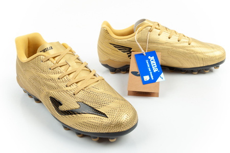 Ghete de fotbal sport Joma Evolution JR 2617 pentru gazon artificial și auriu Orlik