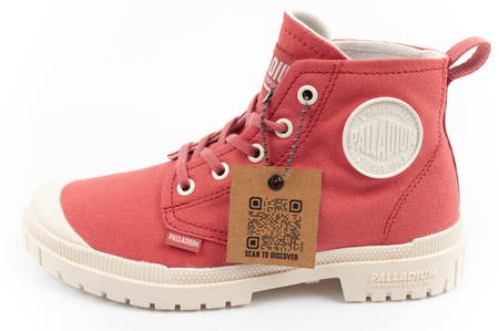 Ghete înalte Palladium Pampa SP20 pentru femei, roșu cărămiziu