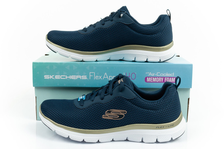 Pantofi sport de damă Skechers Flex Appeal 4.0 Brillant View [149303/NVGD], albastru.