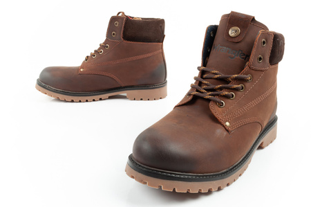 Ghete Chelsea Wrangler Arch pentru bărbați, ghete elegante din piele, maro închis