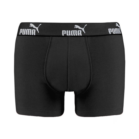 Boxeri Puma pentru bărbați, pachet de 3, negru și gri, bumbac confortabil