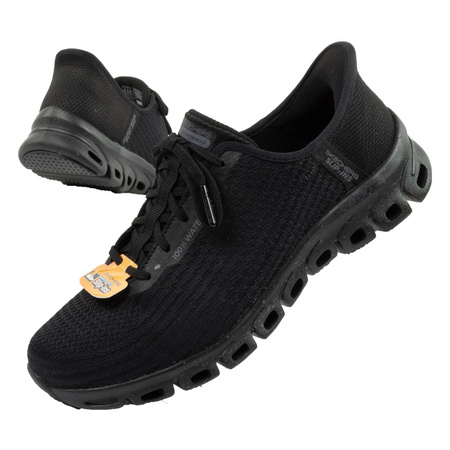 Pantofi sport impermeabili pentru femei Skechers Glide Step [104571/BBK] Slip-in, negru.
