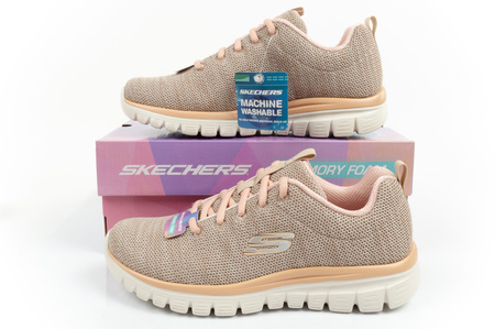 Pantofi sport de damă Skechers Graceful Twisted Fortune [12614/NTCL], bej.