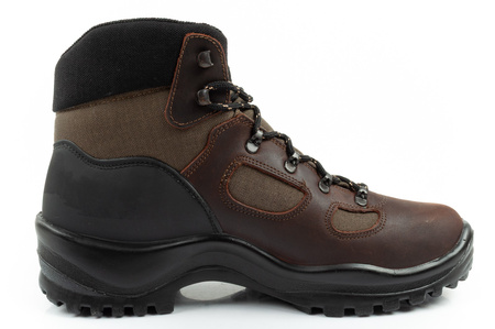 Ghete de drumeție confortabile din piele Grisport pentru bărbați, impermeabile, maro/negru