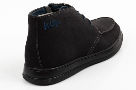 Ghete elegante Lee Cooper pentru bărbați, din piele, cu fermoar, bleumarin