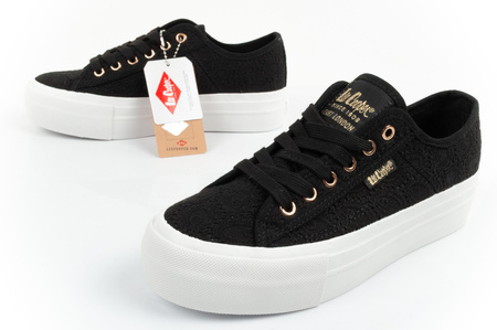 Teniși cu platformă Lee Cooper Canvas Lady [LCW-25-31-3439L], negri.