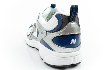 Pantofi sport New Balance 408 pentru bărbați, la modă, confortabili, albi, argintii