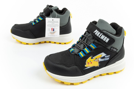 Botine de iarnă pentru copii [PO000427] POKEMON, negre.