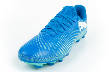 Puma Future 7 Play FG/AG hyperlink albastru [107939 01] ghete de fotbal, albastre.
