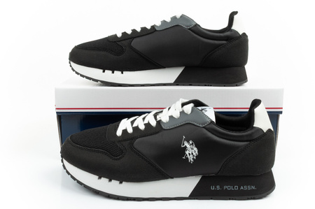 Pantofi sport U.S. Polo Assn. pentru bărbați, la modă, confortabili, negri