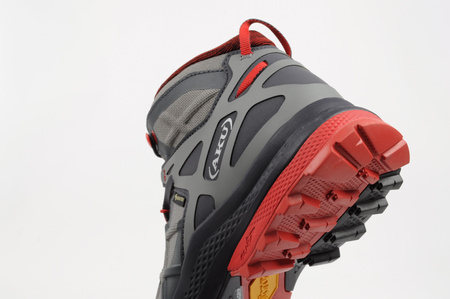 Ghete de drumeție Aku Rocket Gore-Tex pentru bărbați, gri/roșu