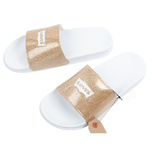 Șlapi sport Levi's pentru femei, confortabili, cu sclipici, la modă