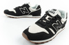Pantofi sport New Balance 373 pentru bărbați, piele neagră la modă