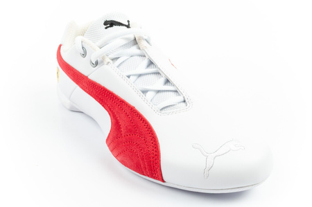 Pantofi sport Puma pentru bărbați Ferrari Future Cat, piele naturală albă, la modă