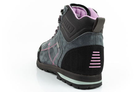 Ghete de drumeție din piele pentru femei CMP Alcor, durabile, impermeabile, peste gleznă, gri