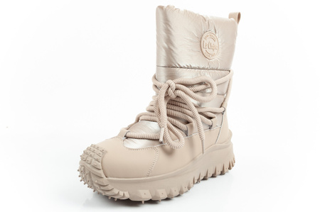 Pantofi de drumeție izolați Lee Cooper pentru femei, bej, piele naturală