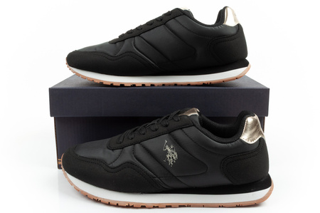 Teniși U.S. Polo Assn. pentru femei, la modă, confortabili, negri