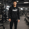 Hanorac Puma ESS Big Logo Kangaroo pentru bărbați, negru
