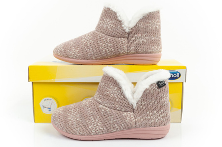 Papuci de damă Scholl Creamy Bootie [F301471023] izolați, roz.