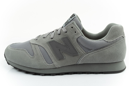Pantofi sport New Balance 373 pentru bărbați, piele gri la modă și piele întoarsă