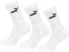 Puma Crew [7308 300] Pachet de 3 șosete lungi albe.