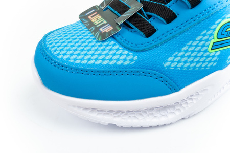Skechers Meteor-Lights-Krendox [401495L/BKBL] Pantofi sport copii LED, albastru.