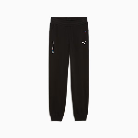 Pantaloni de trening Puma BMW MMS pentru copii, negri, confortabili, stil sportiv