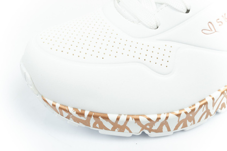 Pantofi sport de damă Skechers Uno - Loving Love [155506/WTRG], alb.