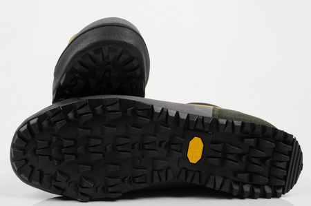 Pantofi de drumeție din piele Aku Slope GTX pentru bărbați, gri și galben