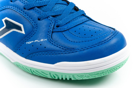 Joma – pantofi sport de fotbal Top Flex 2604 pentru sală, pentru copii, de culoare albastră