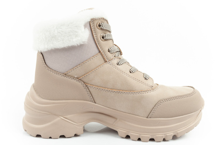 Pantofi de drumeție de iarnă Lee Cooper pentru femei, izolați, bej