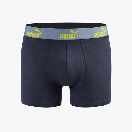 Boxeri bărbătești Puma, set de 6, negru, verde, bleumarin