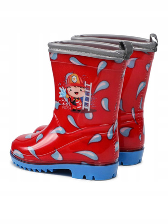 Ghete de ploaie pentru copii Perletti - Micul pompier pentru băieți