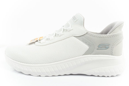 Pantofi sport Slip-On Skechers Bobs Squad pentru bărbați, albi, SLIP-INS