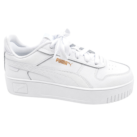 Teniși sport din piele Puma Carina Street pentru femei, de culoare albă