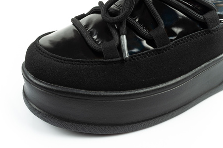 Pantofi de drumeție de iarnă Lee Cooper pentru femei, cu piele lăcuită și izolație