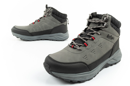 Pantofi de drumeție de iarnă Lee Cooper pentru bărbați cu baretă izolată la gleznă, gri