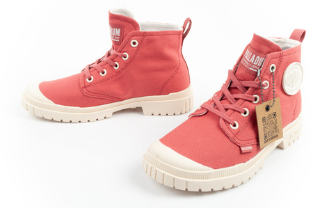 Ghete înalte Palladium Pampa SP20 pentru femei, roșu cărămiziu